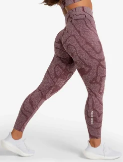Sustainable Seamless Leggings Burgundy