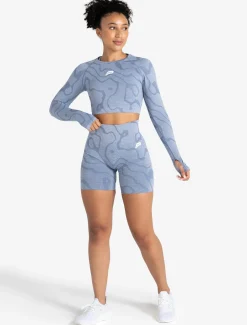 Sustainable Seamless Shorts Blue