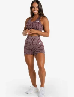Sustainable Seamless Shorts Burgundy