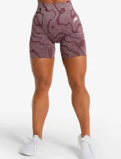 Sustainable Seamless Shorts Burgundy