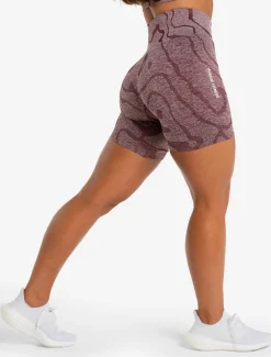 Sustainable Seamless Shorts Burgundy