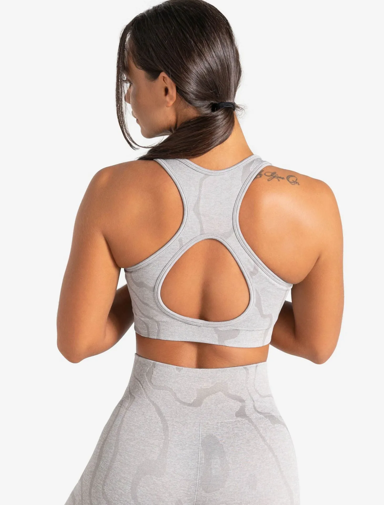 Sustainable Seamless Sports Bra Cloud Grey