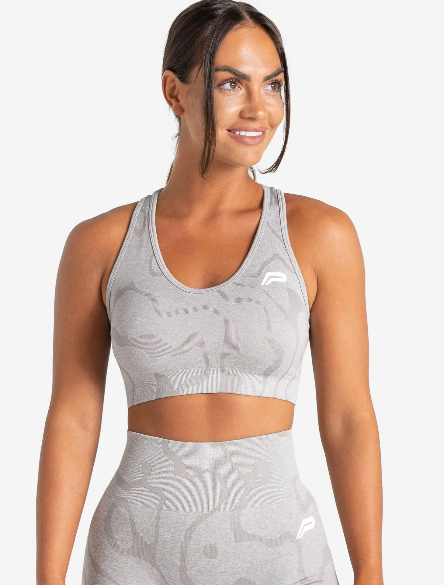 Sustainable Seamless Sports Bra Cloud Grey