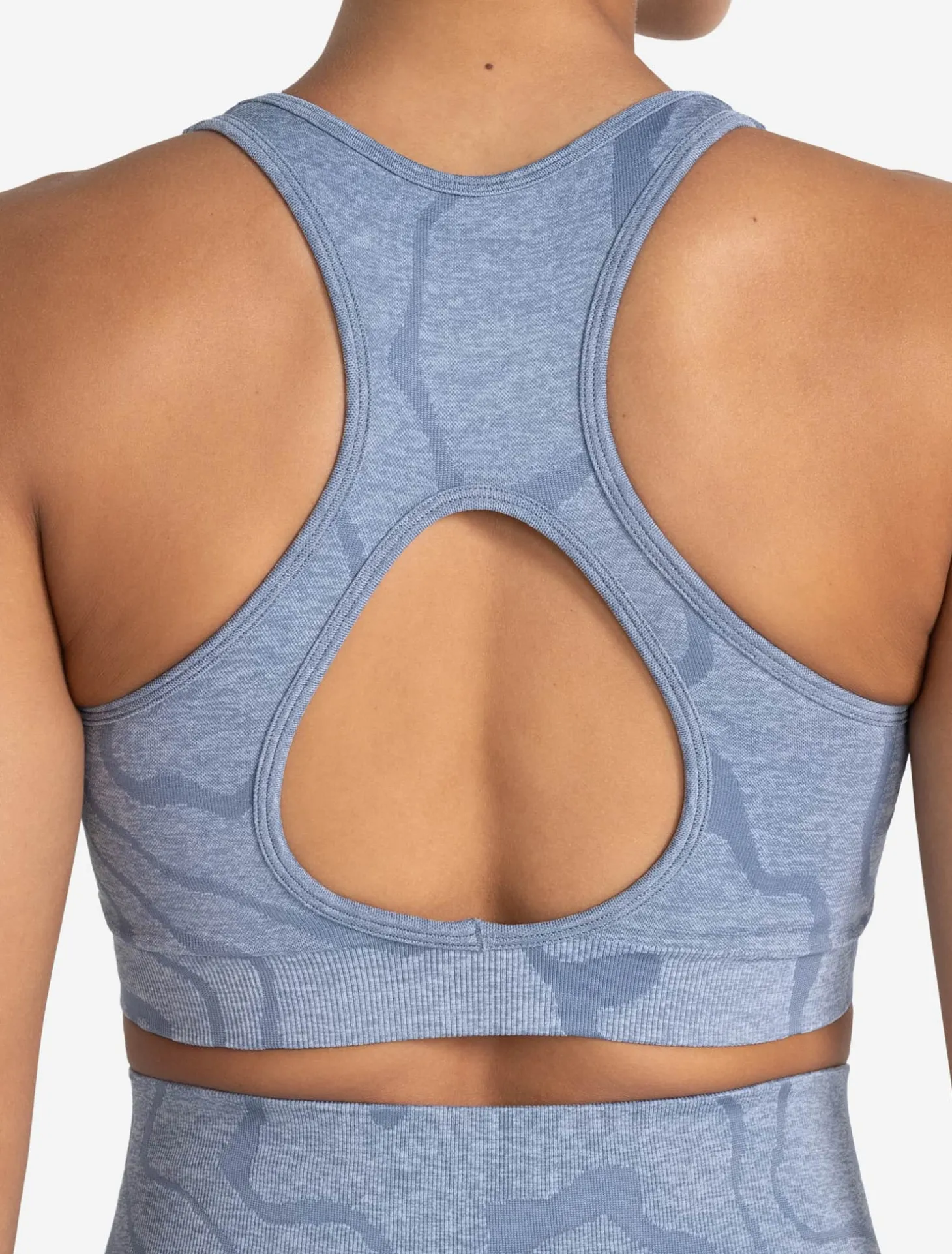 Sustainable Seamless Sports Bra Blue