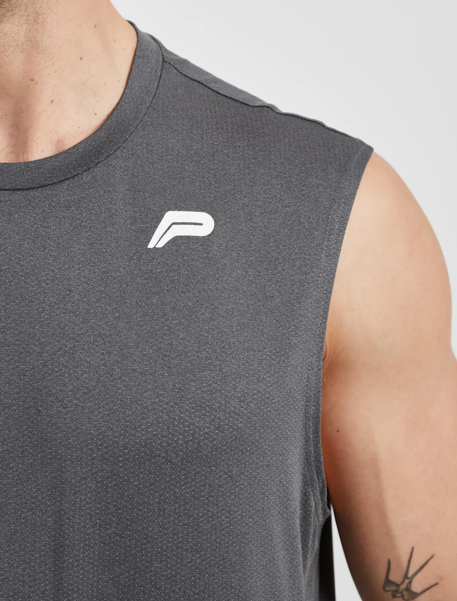 Training Oversized Tank Dark Grey