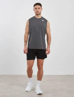 Training Oversized Tank Dark Grey