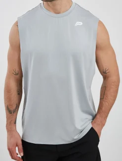 Training Oversized Tank Light Grey