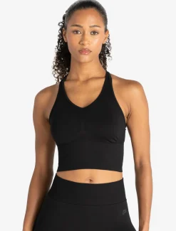 Training Seamless Crop Vest Black