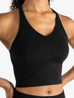 Training Seamless Crop Vest Black