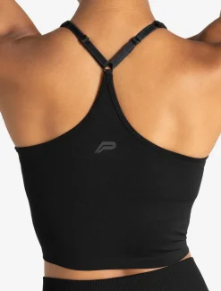 Training Seamless Crop Vest Black