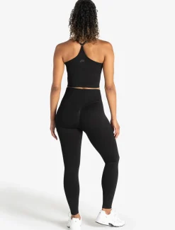 Training Seamless Crop Vest Black