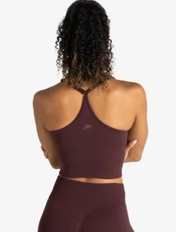 Training Seamless Crop Vest Deep Cherry