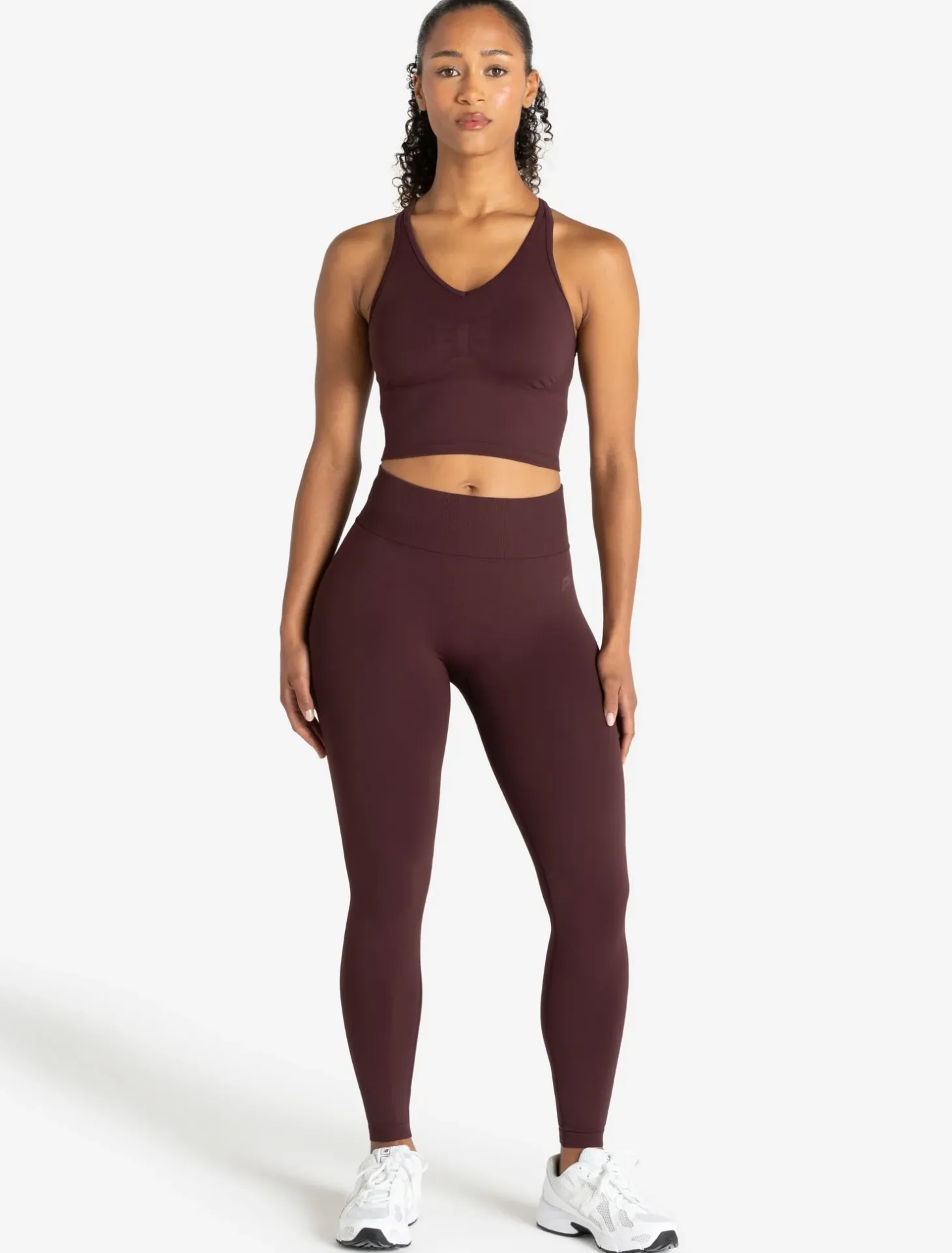 Training Seamless Crop Vest Deep Cherry