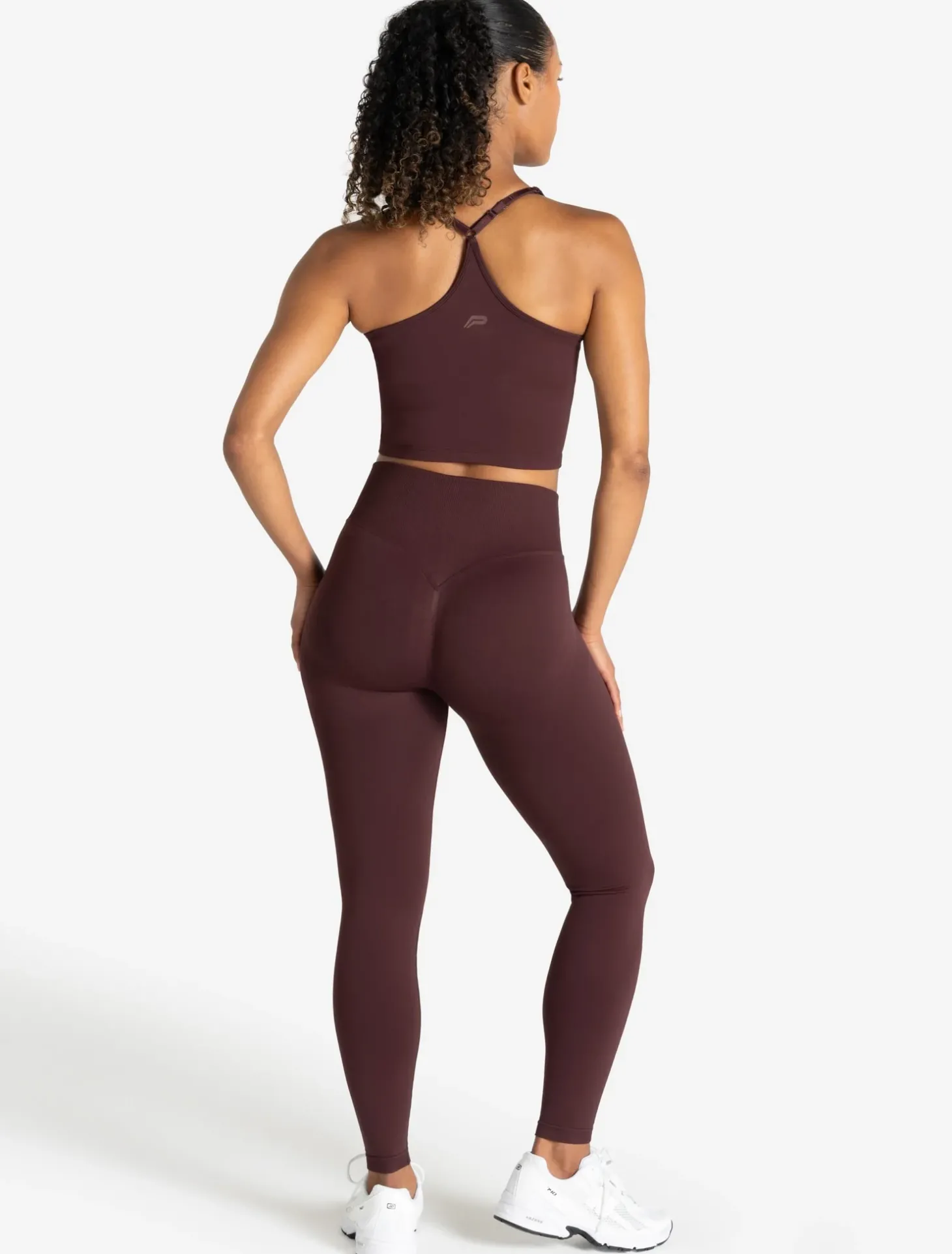 Training Seamless Crop Vest Deep Cherry