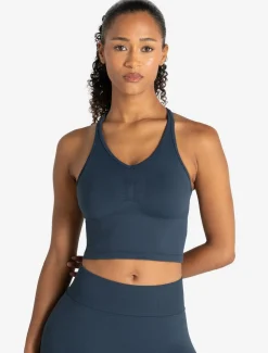 Training Seamless Crop Vest Dark Blue