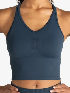 Training Seamless Crop Vest Dark Blue