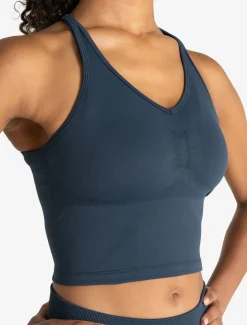 Training Seamless Crop Vest Dark Blue