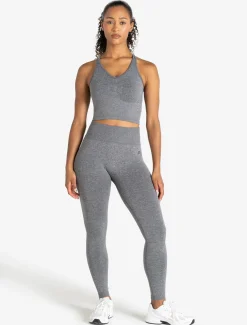 Training Seamless Crop Vest Grey Marl