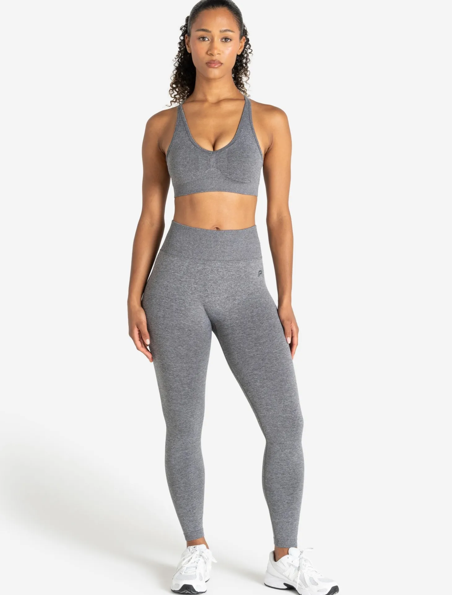 Training Seamless Scrunch Leggings Grey Marl