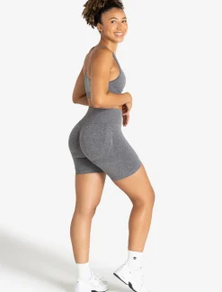 Training Seamless Scrunch Shorts Grey Marl