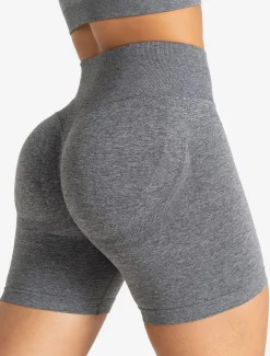Training Seamless Scrunch Shorts Grey Marl