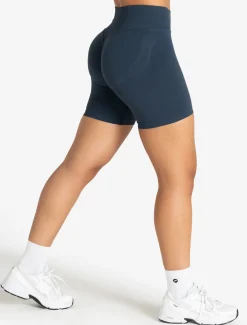 Training Seamless Scrunch Shorts Dark Blue
