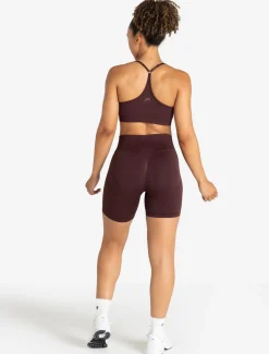 Training Seamless Scrunch Shorts Deep Cherry