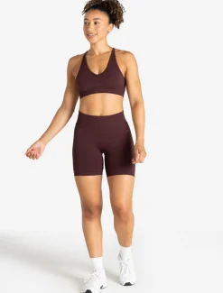 Training Seamless Scrunch Shorts Deep Cherry