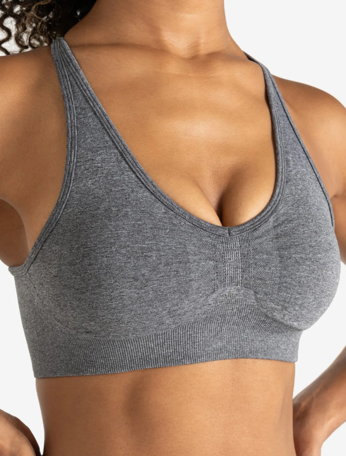 Training Seamless Sports Bra Grey Marl