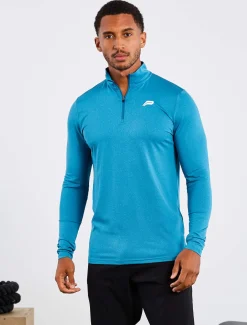 Training 1/4 Zip Blue