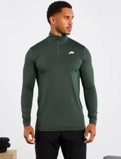 Training 1/4 Zip Dark Green
