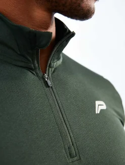 Training 1/4 Zip Dark Green