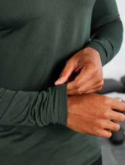 Training 1/4 Zip Dark Green