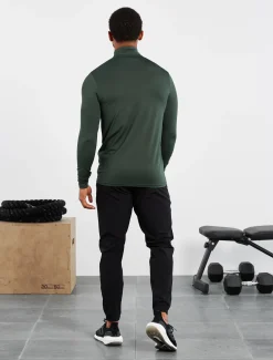 Training 1/4 Zip Dark Green